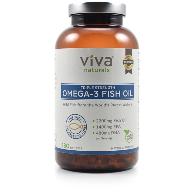 Viva Naturals Triple Strength Omega3 Fish Oil