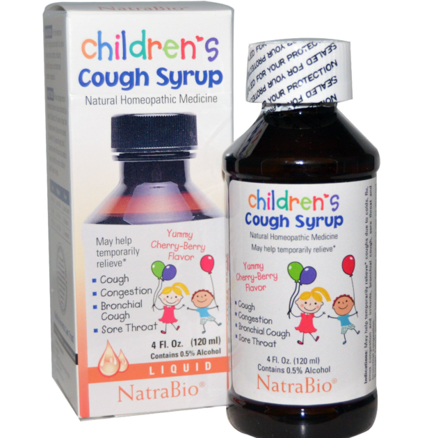 NatraBio Children’s Cough Syrup Yummy CherryBerry Flavor