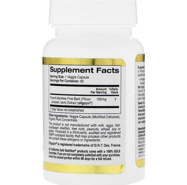 California Gold Nutrition French Maritime Pine Bark Extract