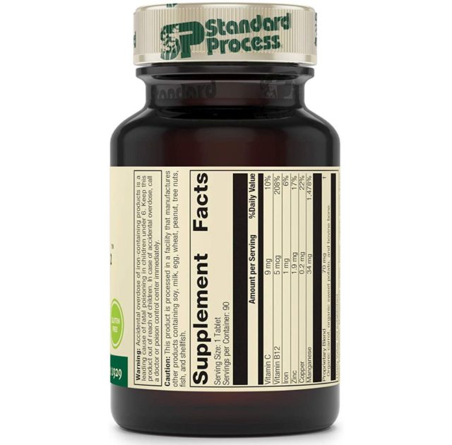 Standard Process Manganese B12 Dietary Supplement
